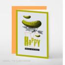 Greeting card B6/ BD Veggie flying cucumber