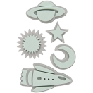 Foam Rubber Stamps, Space