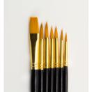 Artist Brush Set (6x round, 1x flat)