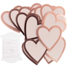 Tags hearts 24pcs