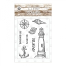 CLEAR STAMP SET BEYOND THE SEA 01 , 8pcs