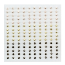 Self-Adhesive Pearls 3mm, 150pcs, sageds of brown