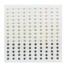 Self-Adhesive Pearls 3mm, 150pcs, sageds of brown