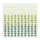 Self-Adhesive Pearls 4mm, 150pcs, green