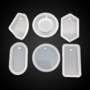 Silicone moulds for jewellery, 6pcs