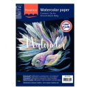 Florence , Watercolor paper Smooth Black A4 10pcs 300g