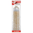 White Bristle Brush Set 8pcs