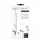Alcohol based markers set 6pcs Neon Lights, Sktech&Art