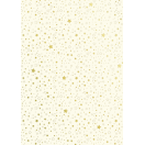 Nat.Card A4 220g stars cream gold