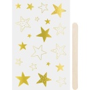 Rub-on Sticker "Stars" 10 x 19 cm gold