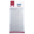 Adhesive half pearls 3 sizes, white