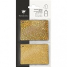 Gift Tags 10pcs gold-glitter