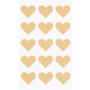 Kraft paper stickers/ hearts 60pcs