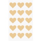 Kraft paper stickers/ hearts 60pcs