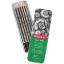 Set of graphite pencils Derwent Academy 3B-2H