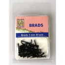 Floral Brads Black