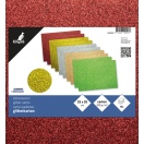 Glitterkartongi komplekt 25x35cm 10tk, 300gr