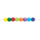 Plastic beads, rainbow classic mix, Ø 6 mm, 80 pcs 