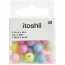 Itoshii pärlid, rainbow pastel ümar, 24tk, Ø 10 mm