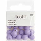 Itoshii pärlid, lilla ümar, 24tk, Ø 10 mm