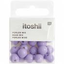 Plastic beads, lilac, Ø 10 mm, 24 pcs 