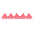 Pyramid beads, round, rose, 24 pcs, 10x10mm, 4 holes