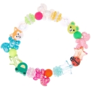Mini bead bracelet set, animals, material for 1 DIY bracelet, 30 cm thread + 21 beads