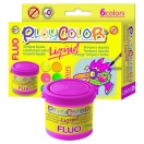 Guaššvärvide komplekt Fluo 6x40ml Playcolor