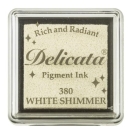Delicata white shimmer inkpad