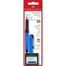 Faber-Castell School+ fountain pen, carbon look on blister card