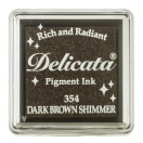 Delicata Dark Brown shimmer inkpad