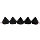 Pyramid beads, round ca. 10x10mm, 24pcs