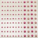 Iseliimuvad poolpärlid/ hele-tume roosa 108tk