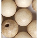 Beech beads 18mm 14pcs