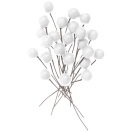 Artificial Berries, 24pcs, white