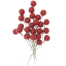 Artificial Berries, 24pcs, red