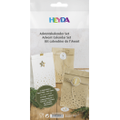 Advent Calendar Set 240 x 130 x 75 mm red/white