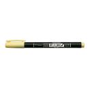 Calligraphy marker Tombow Fudenosuke, pastel yellow