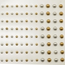 Self-adhesive pearls gold-silver 108pcs 