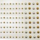 Self-adhesive pearls gold-silver 108pcs 