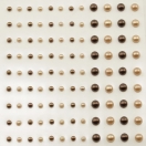 Self-adhesive pearls copper-apricot 108pcs mat