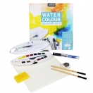 Complete kit 12 Watercolour half pans OVAL BOX + ACCESSORIES