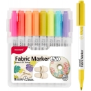 Fabric Marker set Monami 8pcs brush tip