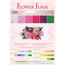 Flower Foam assortment, 6 sheets A4 - red-pink