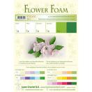 Flower Foam assortment, 6 sheets A4 - white-green