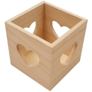 Wooden box 10x10x10cm 