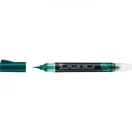 Pentel DualMetallic brush Pen - Green- metallic blue
