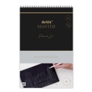 Black paper block A5, 20sheets 200gr