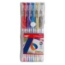 Coloured Glitter ballpoint pen set 5pcs