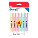 Highlighter set MP, 6pcs pastel